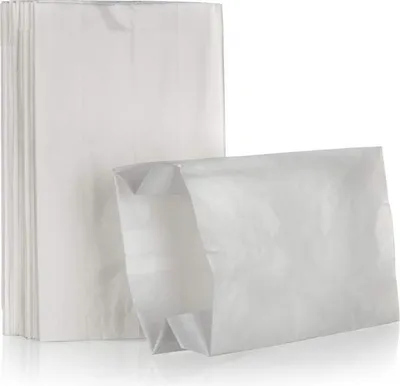 Produktbild von QUICKPACK Fettdichte Snackbeutel aus Papier, 50 Stück, 22x19 cm