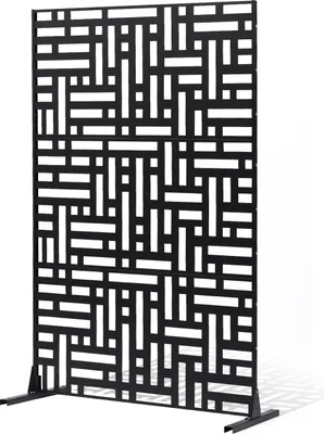 Immagine prodotto di Schermo pieghevole VEVOR, 120x50,8x193 cm, schermo privacy per esterni, divisorio indipendente con supporto, nero