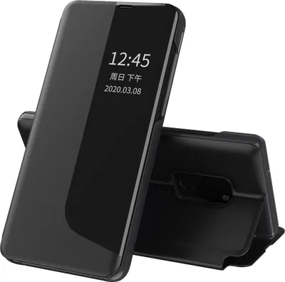 Image de Etui pour Huawei Mate 20, Smart View Window Flip StandPolyuréthaneLeather Protective Case for Huawei Mate 20 black