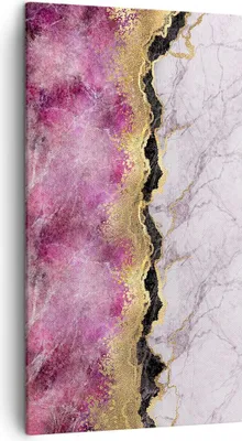 Produktbild von Bild auf Leinwand - Leinwandbild - Einteilig - Rosa golden Hintergrund - 45x80cm - Wand Bild - Wanddeko - Wandbilder - Leinwanddruck - Bilder - Wanddekoration - Leinwand bilder - PA45x80-5038