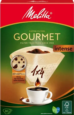 Zdjęcie produktu dla Filtr do kawy Gourmet Intense 1X4 80P 8szt DFP