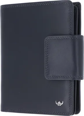 Zdjęcie produktu dla Portfel skórzany Golden Head Polo RFID Protect Combination Wallet z zatrzaskiem 2300 Granatowy ciemnoniebieski