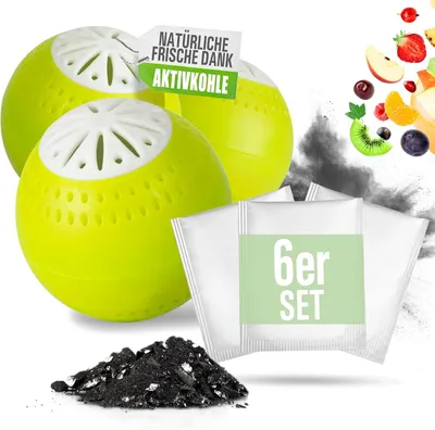 Produktbild von Enthält 3 Nachfüllpackungen für eine lange Nutzungsdauer – 2-in-1-Funktion mit Aktivkohle