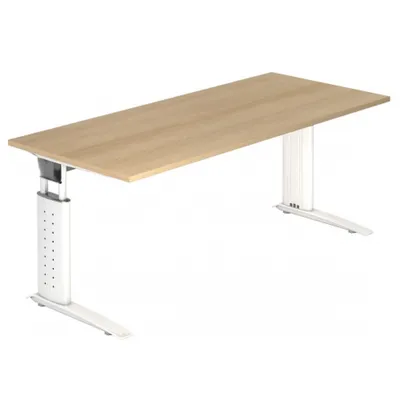 Immagine prodotto di UNDA 19 W - 180 x 80 regolabile in altezza Rovere/Bianco