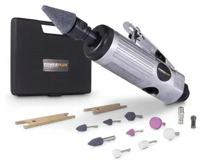 Produktbild von Powerplus Die Druckluftschleifer Silber One Size / EU Plug 220V Silber One Size