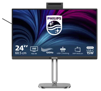 Obrázek produktu pro Philips 4000 series 24B2U4301H/00, 60,5 cm (23.8"), 1920 x 1080 px, Full HD, LCD, 4 ms, Šedá