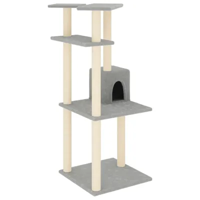 Immagine prodotto di vidaXL Graffiatoio in sisal Grigio chiaro 123 cm