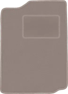 Produktbild von Fahrerfußmatte Velours beige passend für Suzuki Vitara I (1988-1997, Feld) – mit Befestigungen – passgenau