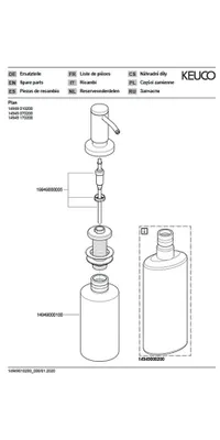 Produktbild von KEUCO 14949170200 Einbau-Seifenspender Plan 14949,