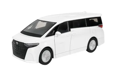 Produktbild von TOYOTA ALPHARD 2024 Modellauto aus Metall mit Rückzug Modell Auto Spielzeugauto 29 (Weiss-Metallic)