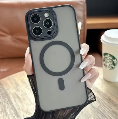 Produktbild von CHPN - Hülle passend für iPhone 15 Pro Max - Magsafe - Mattschwarz - iPhone Hülle - Passend für Magsafe - Stabile Hülle