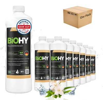 Produktbild von BiOHY Polsterreiniger Spezial, Matratzenreiniger, Sofareiniger, 12 x 1 l
