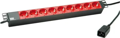 Immagine prodotto di Bachmann 19071761 48,30cm (19") Steckdosenleiste 9xSchuko Anschluß C20 schwarz (333937)