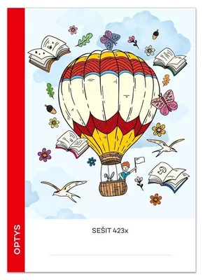 Obrázek produktu pro OPTYS Školní sešit 423x, linka, 20 listů