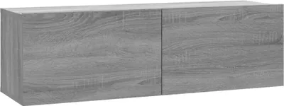 Zdjęcie produktu dla vidaXL Szafka wisząca pod TV szara Sonoma 100x30x30 cm materiał drewnopochodny