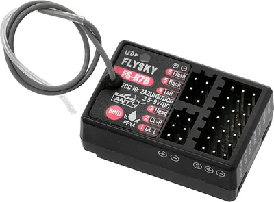 Produktbild von Flysky R7D ANT Empfänger mit LED Kontroller 7 Kanal