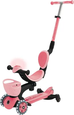 Produktbild von GLOBBER GO-UP BABY 360 LIGHTS coral pink-pastellrosa, mit Leuchtrollen und Leuchtmodul