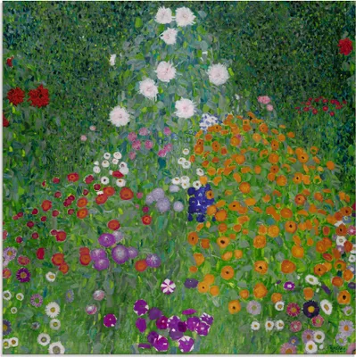 Produktbild von ARTland Glasbild Bauerngarten. 1905-07 Größe: 50x50 cm