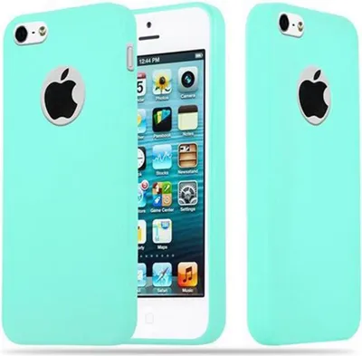 Produktbild von Cadorabo Hülle für Apple iPhone 5 / 5S / SE 2016 Schutzhülle in Blau Handyhülle TPU Silikon Etui Case Cover