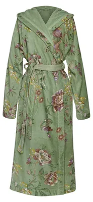 Produktbild von Pip Studio Bademantel Secret Garden Bathrobe Farbe Green Größe L