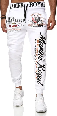 Produktbild von Herren Jogginghose | Freizeithose | Marine 512  Weiß XXL
