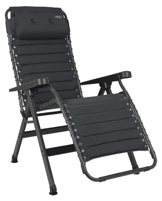 Relaxstuhl Air-Select, Aluminium, verstellbar, mit Kopfkissen, Grau
