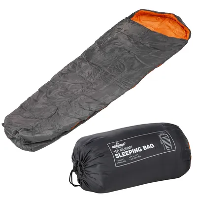Produktbild von Mumienschlafsack 210x75/35cm Polyester inkl. Tragetasche Schlafsack Camping