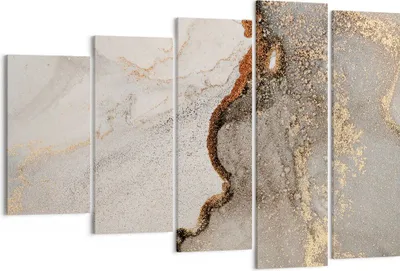 Produktbild von Bild auf Leinwand - Leinwandbild - 5 Teile - Stein Sand Abstraktion - 150x100cm - Wand Bild - Wanddeko - Wandbilder - Leinwanddruck - Bilder - Wanddekoration - Leinwand bilder - EG150x100-4778