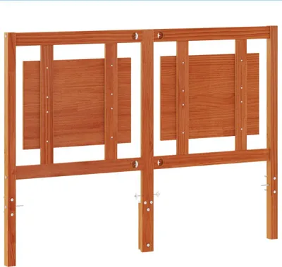 Produktbild von vidaXL Kopfteil Wachsbraun 135 cm Massivholz Kiefer