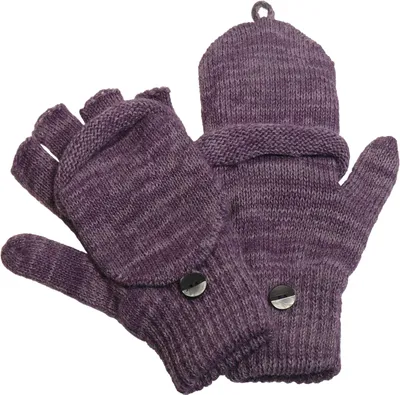 Produktbild von Halbfinger Handschuh mit Klappe melange Farben