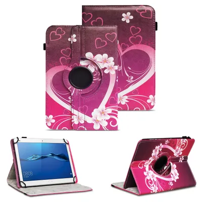 Produktbild von Tablet Hülle Huawei MediaPad M3 M5 Lite 10 Tasche Schutzhülle 360° Drehbar CaseFarben:Motiv 6