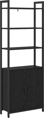Obrázek produktu pro vidaXL Police na knihy vzhled černého dubu 60 x 24 x 161 cm materiál na bázi dřeva