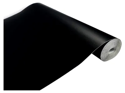 Produktbild von Selbstklebende Tafelfolie 67,5x150 cm | Matte Kreidefolie für DIY und Dekoration | Schwarze Folie für Möbel und Wände | Klebetafel Folie | Schwarz