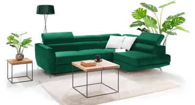 Zdjęcie produktu dla Narożnik w kształcie litery L sofa kanapa projekt kanapa tapicerka nowe łóżko łóżko funkcja tkanina