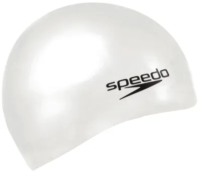 Produktbild von Speedo Plain Moulded Silicone Cap - Schwimmkappe, Farbe:weiß