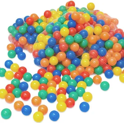 Produktbild von LittleTom 300 bunte Bälle für Bällebad 6cm Babybälle Plastikbälle Baby Spielbälle