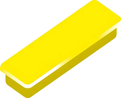 Produktbild von Alco Haftmagnet 13x40x7mm gelb 10 Stück