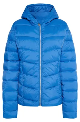 Produktbild von Damen Jacke mit Kinnschutz und tierfreundlicher Synthetikfüllung, blau, Größe L