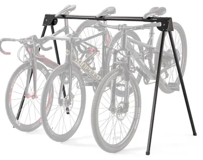 Imagen del producto de Portabicicletas plegable para 3 bicicletas, con una capacidad de carga de 80 kg
