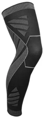 Immagine prodotto di Go Go Gadget – Fascia per ginocchio – Supporto – Compressione – Materiale elastico – Non medicale – Taglia L – Nero/Grigio
