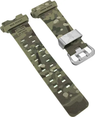 Produktbild von Casio G-Shock Mudmaster Uhrenarmband grün Camouflage Resin GG-B100BA
