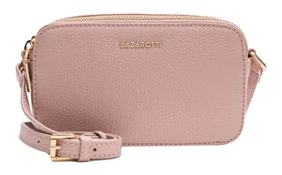 Produktbild von Lazarotti Leder Umhängetasche Bologna Leather Crossbody Bag Pink 2 altrosa