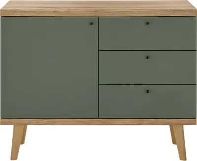 Produktbild von Sideboard Wohnzimmer in Eiche mit grün AVEZZANO-61 Modern