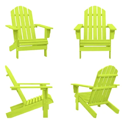 Image de vidaXL Adirondack chaise de jardin en bois massif sapin vert - Chaise de jardin - Chaises de jardin - Chaise d'extérieur