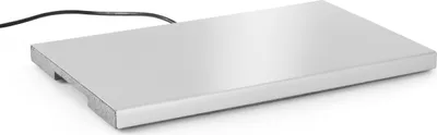 Produktbild von Warmhalteplatte GN 1/1 Aluminium Leichte Ausführung, ideal für den mobilen Einsatz Platte aus eloxiertem Aluminium, Basis isoliert Heitzt automatisch auf 95° C 530x325x(H)25 mm 230 V 190 W