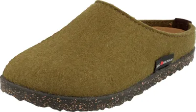 Produktbild von Haflinger Damen Pantoffel Herren Filz Hausschuh Manhattan Clog 391001, Größe:38 EU, Farbe:Grün