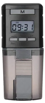 Produktbild von Automatischer Fischfutterspender – Futterautomat für Aquarien, 0,175 l – Für Granulat- und Flockenfutter – Mit Timer und Batterien
