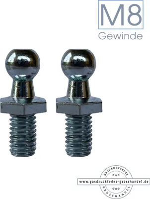 Zdjęcie produktu dla Sprężyna gazowa Amortyzator gazowy Akcesoria Czop M8x35mm 072796