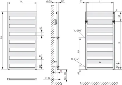 Immagine prodotto di Kermi Casteo-D BH1533x30x500 mm