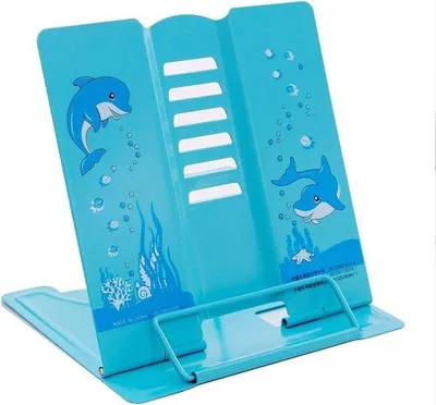 Produktbild von Einstellbare Kochbuchhalter blau Cartoon für Kinder